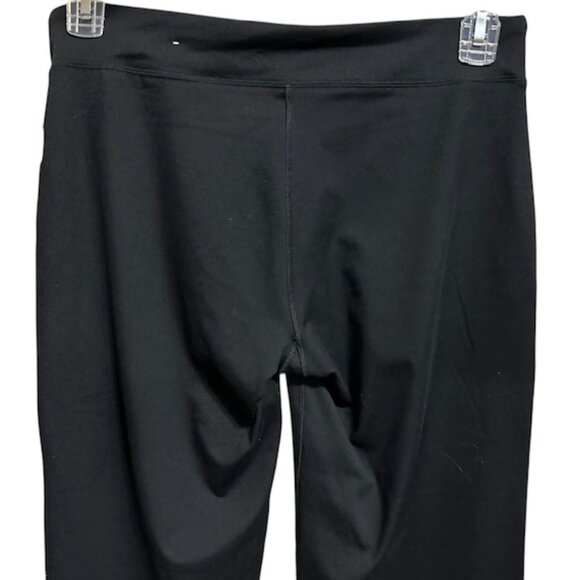 BCG Black Flare Legged Athletic Stretch Pants-Size L-Mid Rise-Cropped - Picture 3 of 8